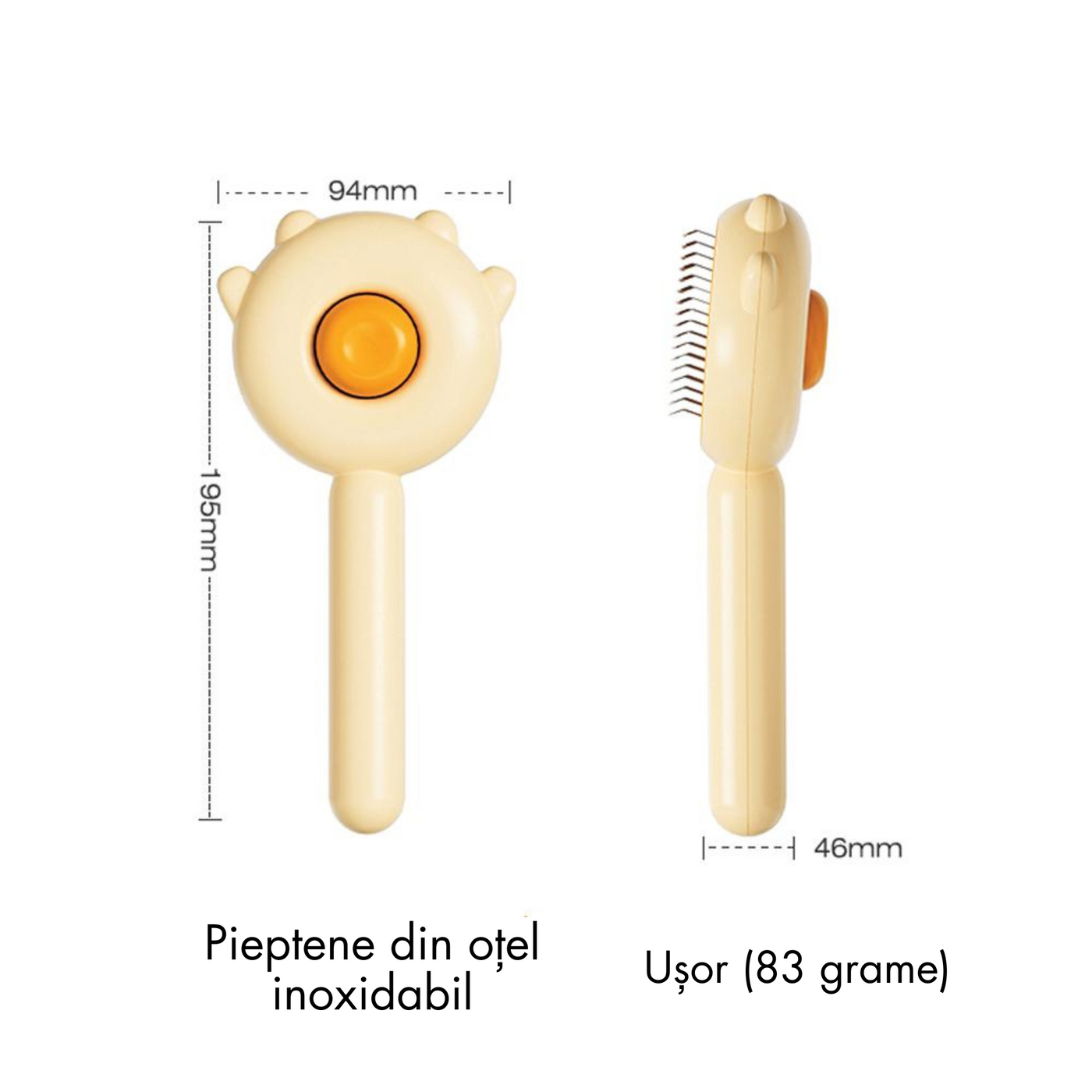 Pieptene de masaj și descurcare pentru pisici