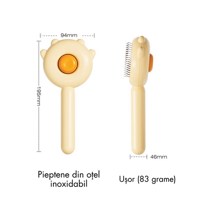 Pieptene de masaj și descurcare pentru pisici